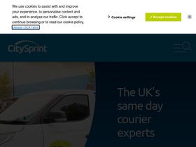 'citysprint.co.uk' screenshot