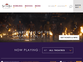 'showbizcinemas.com' screenshot