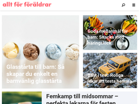 'alltforforaldrar.se' screenshot