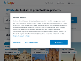 'trivago.it' screenshot