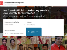 'divorceematrimony.com' screenshot