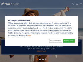 'thbhotels.com' screenshot