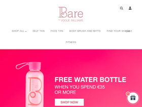 Bare By Vogue homepage screenshot
