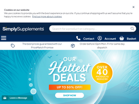 'simplysupplements.co.uk' screenshot