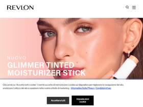 Revlon homepage screenshot
