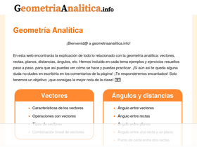 'geometriaanalitica.info' screenshot