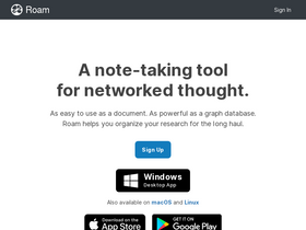 'roamresearch.com' screenshot