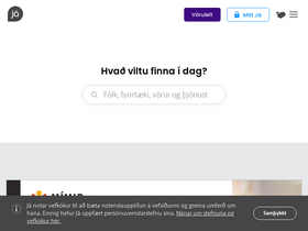 'ja.is' screenshot