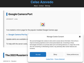 'celsoazevedo.com' screenshot