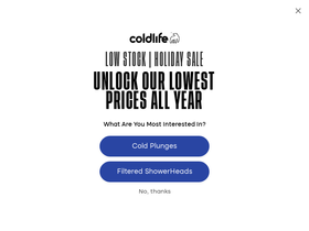 Thecoldlife website screenshot