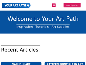 'yourartpath.com' screenshot