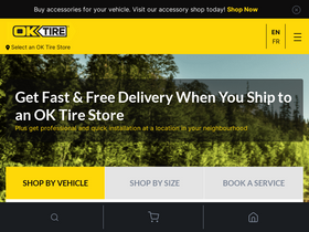 'oktire.com' screenshot