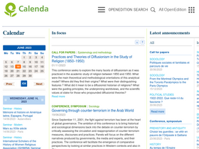 'calenda.org' screenshot