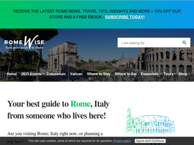'romewise.com' screenshot