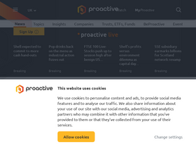 'proactiveinvestors.co.uk' screenshot