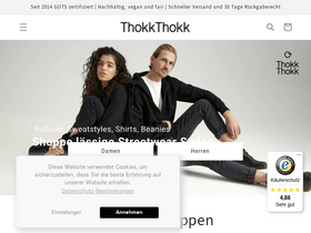 Thokkthokk homepage screenshot