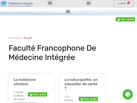 'medecine-integree.com' screenshot