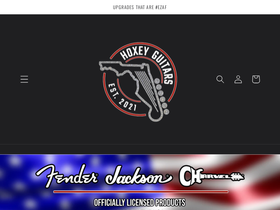 hoxeyguitars.com homepage screenshot