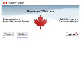 'tpsgc-pwgsc.gc.ca' screenshot