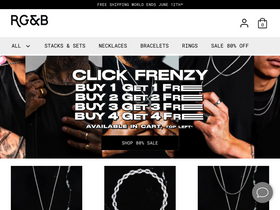 'rosegoldandblack.com' screenshot