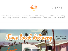 'sunbeamvintage.com' screenshot