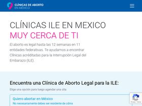 'clinicas-aborto.com.mx' screenshot