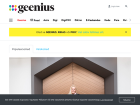 'geenius.ee' screenshot