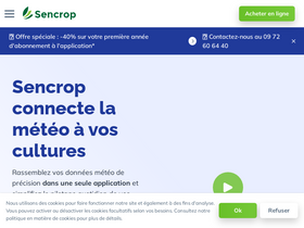 'sencrop.com' screenshot