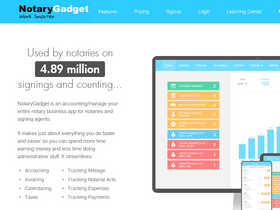 'notarygadget.com' screenshot