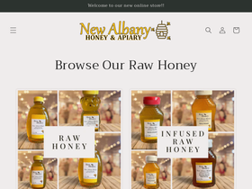newalbanyhoneyandapiary.com homepage screenshot