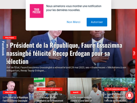 'togopresse.tg' screenshot