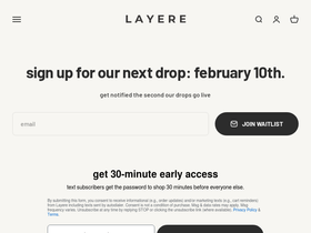 Layere website screenshot