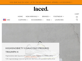 'laced.com.au' screenshot