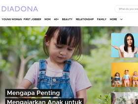 'diadona.id' screenshot