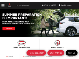 'victorymitsubishi.com' screenshot