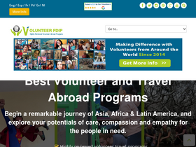 'volunteerfdip.org' screenshot