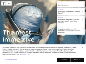 'magicleap.com' screenshot
