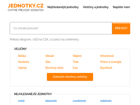 'jednotky.cz' screenshot