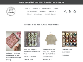 Knit Garden homepage screenshot