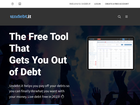 'undebt.it' screenshot