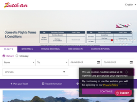 'batikair.com' screenshot