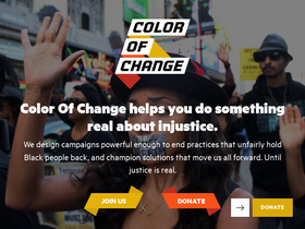 'colorofchange.org' screenshot