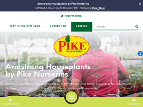 'pikenursery.com' screenshot