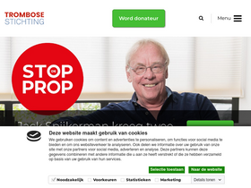 'trombosestichting.nl' screenshot