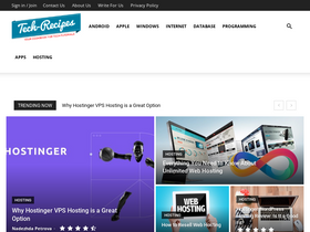 'tech-recipes.com' screenshot