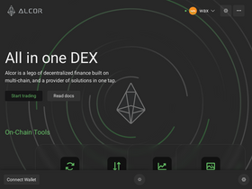 'alcor.exchange' screenshot