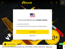 cutelariacimo.com.br homepage screenshot