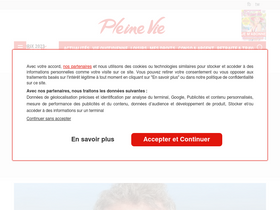 'pleinevie.fr' screenshot