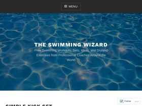 'swimmingwizard.com' screenshot