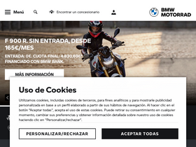 'bmw-motorrad.es' screenshot